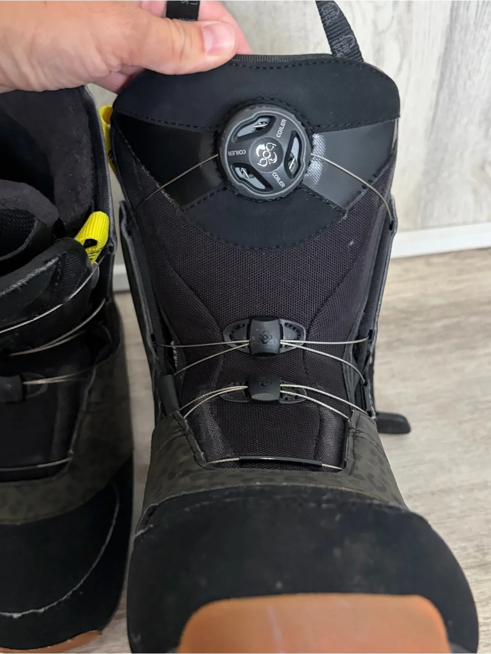 Salomon Ivy Boa SJ snowboarding boots Leopard women's 7 Excellent